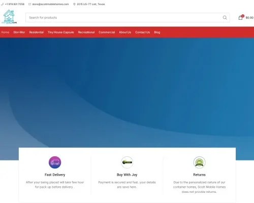 Screenshot of Shipping Container website 26913