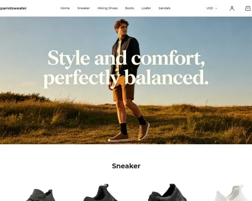 Screenshot of Fashion Scam website 27587